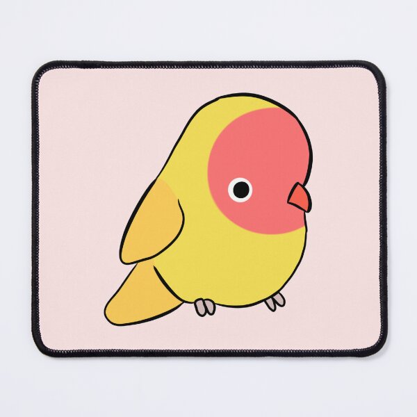 Item preview, Cute yellow Lovebird illustration designed and sold by Yarafantasyart.