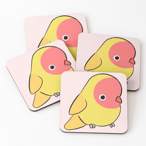 Item preview, Cute yellow Lovebird illustration  designed and sold by Yarafantasyart.