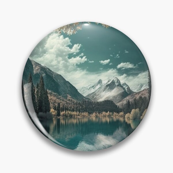 Item preview, Landscape Mountains and a Boat in an Amazing Lake! designed and sold by artra-shop.