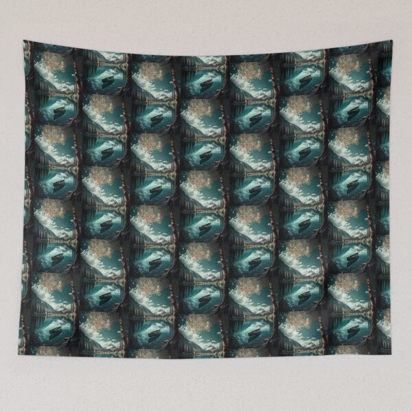 Item preview, Landscape Mountains and a Boat in an Amazing Lake! designed and sold by artra-shop.
