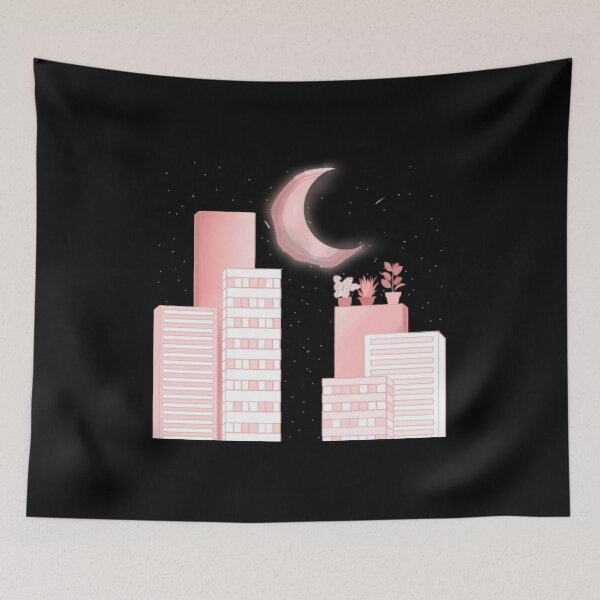Item preview, Pink city in the dark designed and sold by Artistkhg.