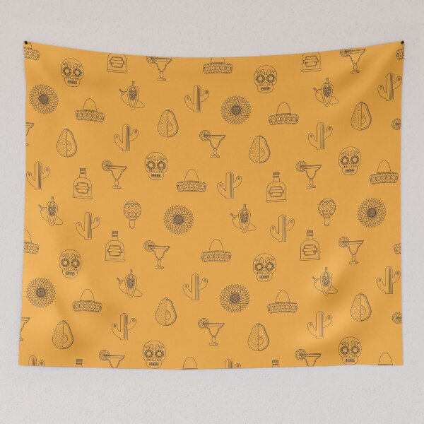 Item preview, Mexican Icons Pattern designed and sold by Blue-Banana.