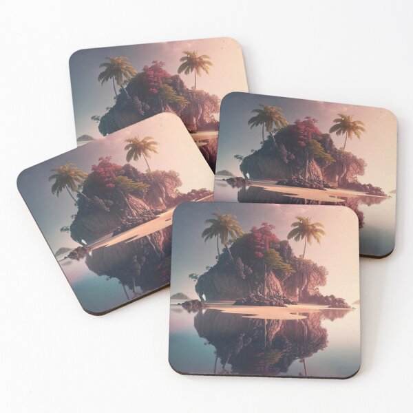 Item preview, Amazing Island in the Horizon! 3d landscape art designed and sold by artra-shop.