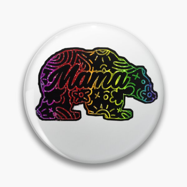 Item preview, Mama Bear funky rainbow colors designed and sold by Hamilton is Beautiful.