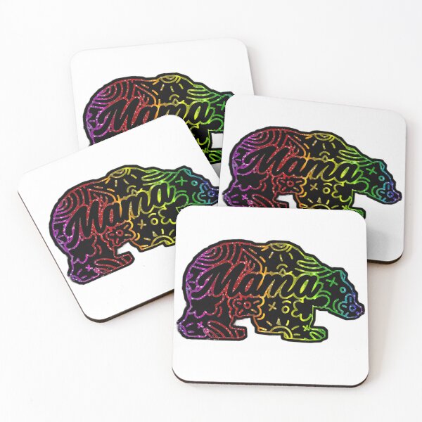 Item preview, Mama Bear funky rainbow colors designed and sold by Hamilton is Beautiful.