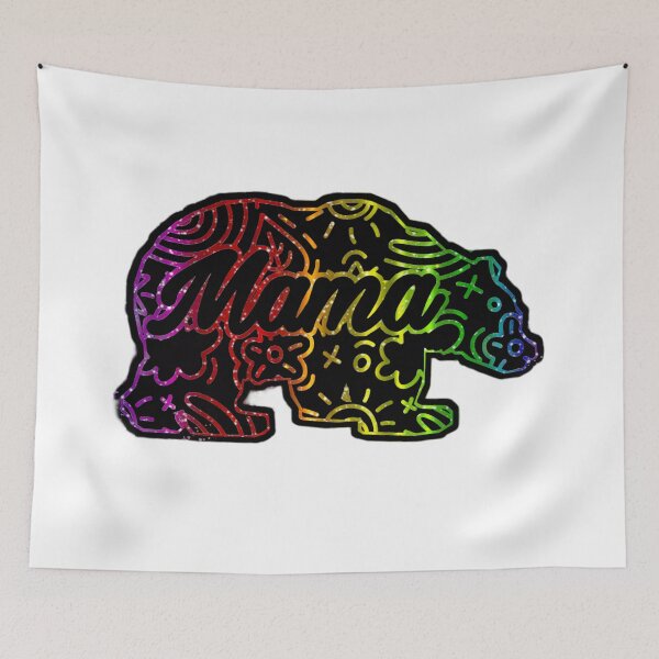 Item preview, Mama Bear funky rainbow colors designed and sold by Hamilton is Beautiful.