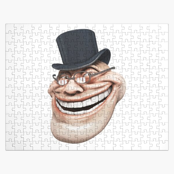 Jigsaw Puzzles 1000 Pieces,Irritating Troll Face Man with Cynical