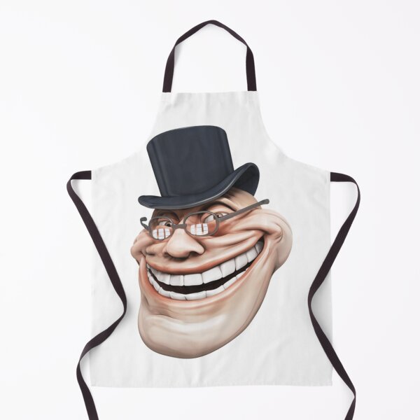 Item preview, Realistic Troll Face Wearing Top Hat Rage Comics Meme designed and sold by GraphicsByFlowz.