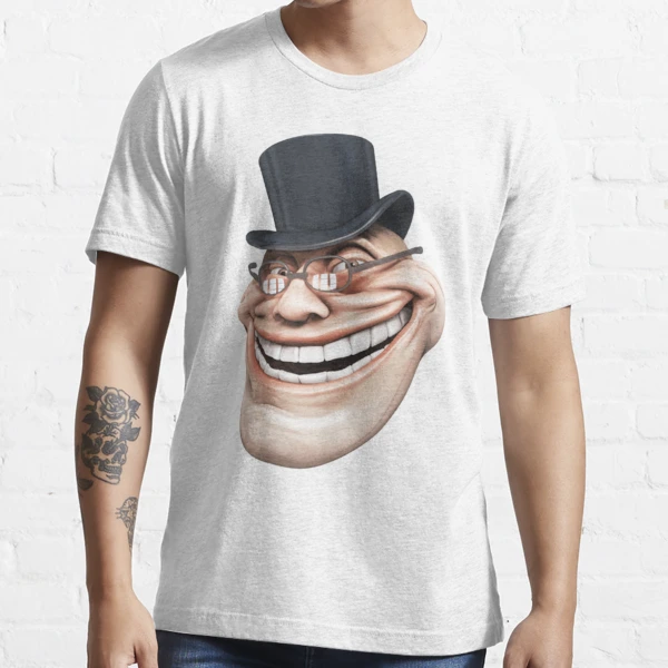  Epic Troll Face T-Shirt  Realistic Design Dank Meme Tee :  Clothing, Shoes & Jewelry