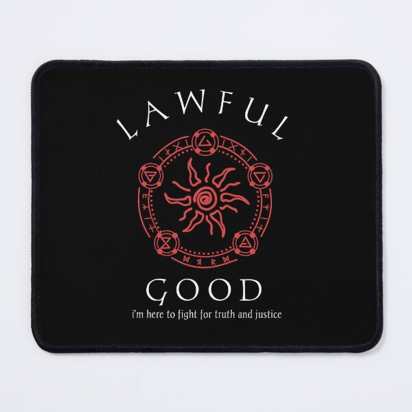 Item preview, Lawful Good, i'm here to fight the truth and justice, red pentagram theme designed and sold by Axel Christian.