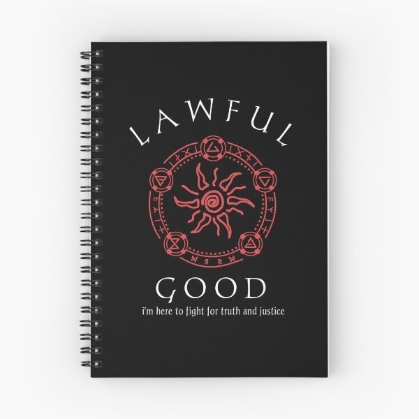 Item preview, Lawful Good, i'm here to fight the truth and justice, red pentagram theme designed and sold by Axel Christian.