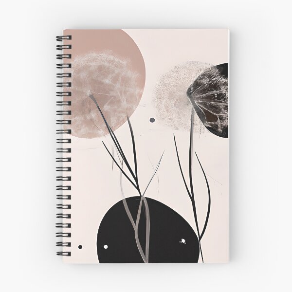 Item preview, Muted tones abstract dandelions designed and sold by ibelieveimages.