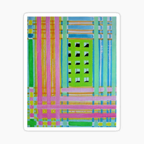 Stripes&Squares Sticker