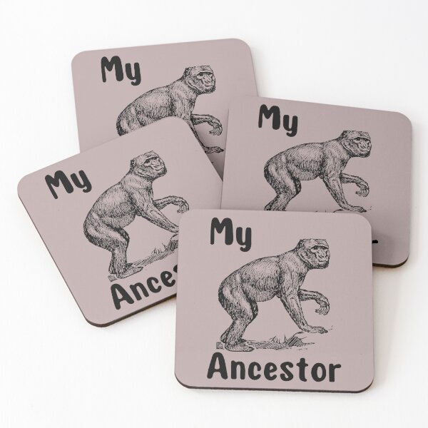 Item preview, My Monkey Ancestor | A Humorous and Endearing Illustration of a Primate designed and sold by MrDoze.