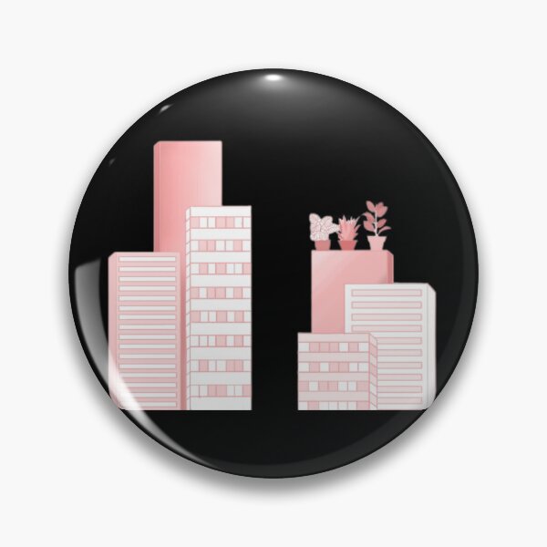 Item preview, Pink skyscrapers  designed and sold by Artistkhg.