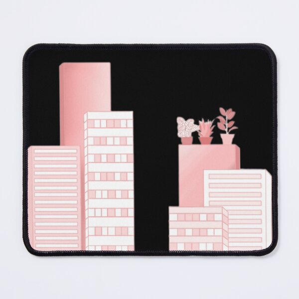 Item preview, Pink skyscrapers designed and sold by Artistkhg.