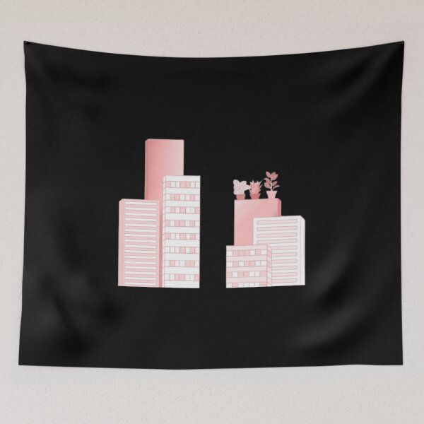 Item preview, Pink skyscrapers  designed and sold by Artistkhg.