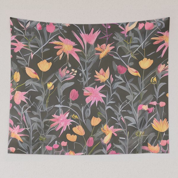 Aperçu de l'œuvre Muted pink floral pattern créée et vendue par ibelieveimages.