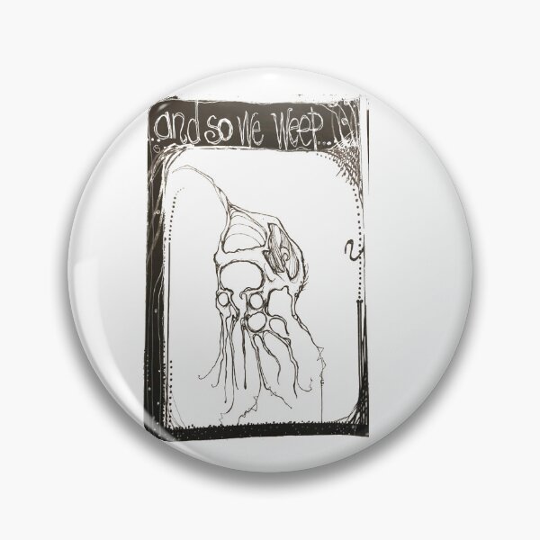 Item preview, Crying Brain Pin designed and sold by AndSoWeWeep.