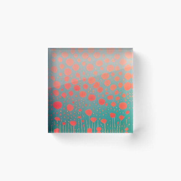 Item preview, Muted abstract red poppies designed and sold by ibelieveimages.