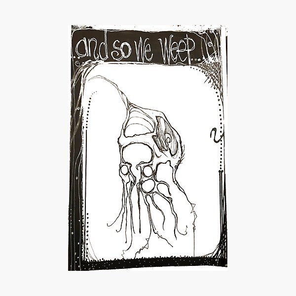 Item preview, Crying Brain Print designed and sold by AndSoWeWeep.