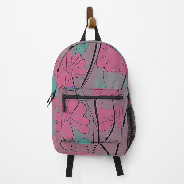 Artikelvorschau, Funky muted pink and teal floral entworfen und verkauft von ibelieveimages.