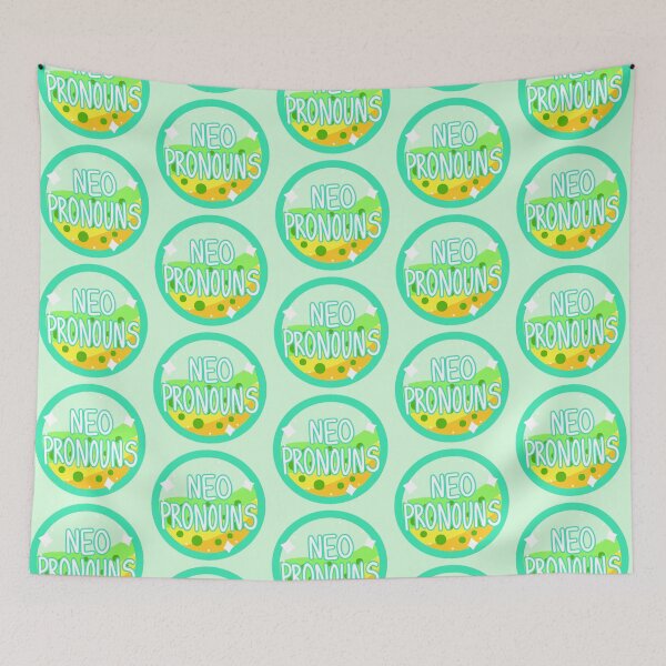 Item preview, neopronombres verde lima, amarillo y azul boba designed and sold by pridefrogprints.