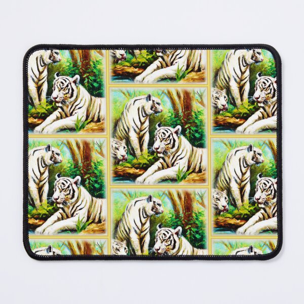 Item preview, Cute White Tigers In The Jungle. Buy Now designed and sold by Health And Fitness Posts e-Store.
