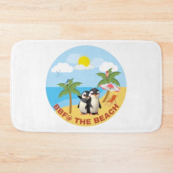 Item preview, Cute Penguins BBF at the Beach designed and sold by HanaiPrint.