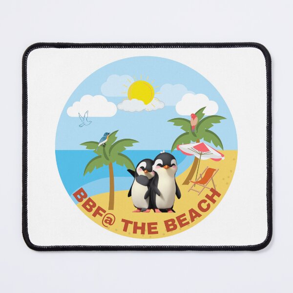 Item preview, Cute Penguins BBF at the Beach designed and sold by HanaiPrint.