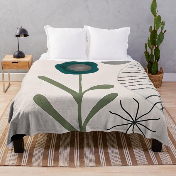 Item preview, Green and muted gray flower designed and sold by ibelieveimages.