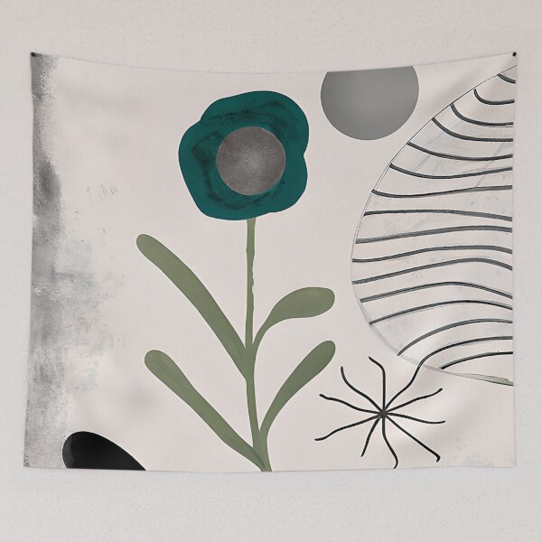 Aperçu de l'œuvre Green and muted gray flower créée et vendue par ibelieveimages.