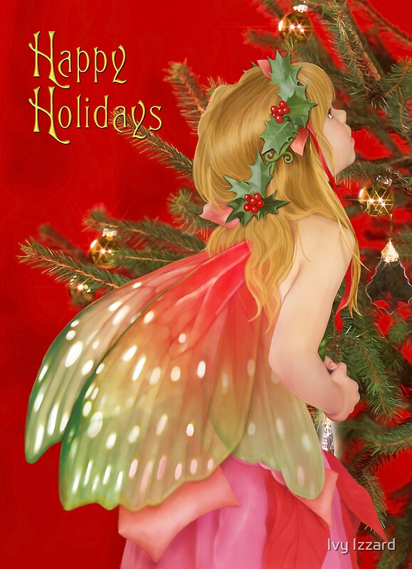 "Christmas tree fairy" by Ivy Izzard Redbubble