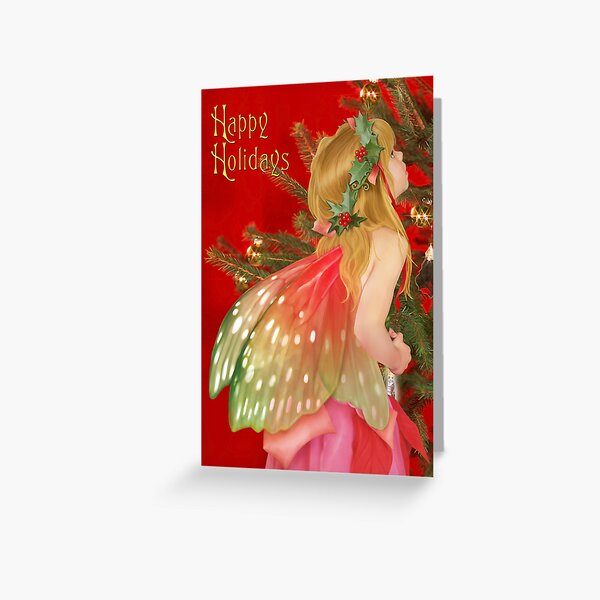 Christmas tree fairy Greeting Card