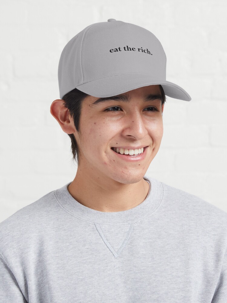 Imagen 3 de 7, Gorra con la obra Speak No Evil: cómete a los ricos., diseñada y vendida por Vetch.