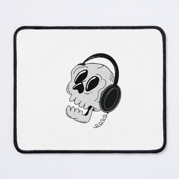 Item preview, Audio Headphone Music Skull Skeleton designed and sold by SoundsGoodToMe.