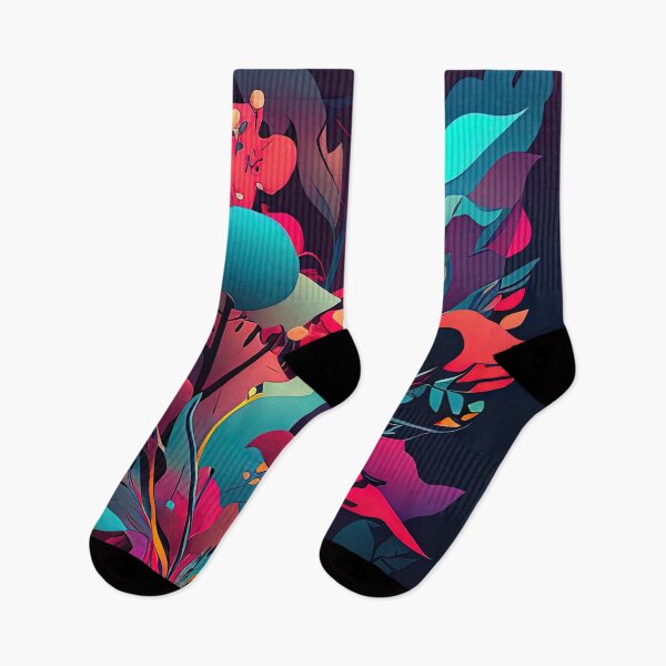 Item preview, Colorful fantasy flora illustration designed and sold by RK - Shop.