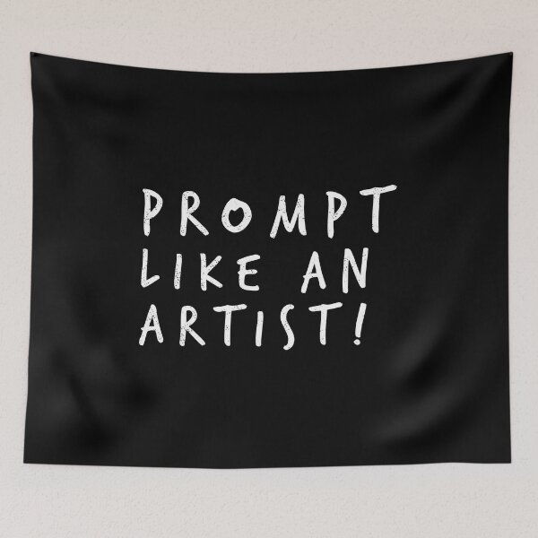 Item preview, PROMPT LIKE AN ARTIST - Shirt for ChatGPT experts designed and sold by wunderfamily.