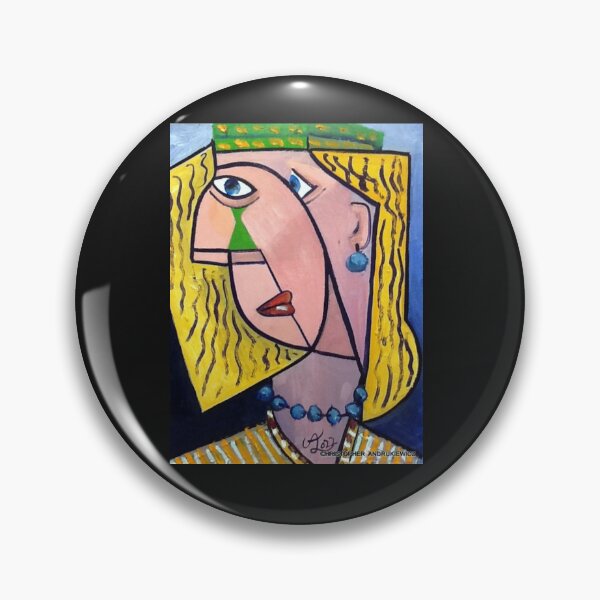 Item preview, lady with blue earing and necklace. by c.a.2023. [smiley100] designed and sold by smiley100.