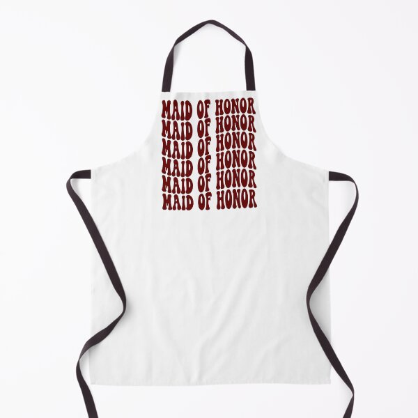 Item preview, Maid Of Honor Dark Red Retro Graphic Bridal Party Gifts for Bachelorette Party designed and sold by mysticblvd.