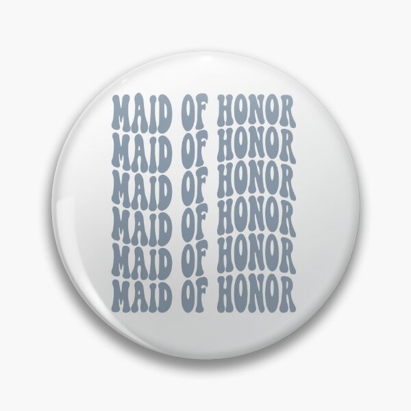 Item preview, Maid Of Honor Dusty Blue Retro Graphic Bridal Party Gifts for Bachelorette Party designed and sold by mysticblvd.