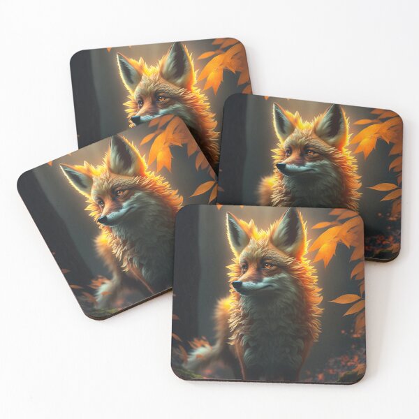 Item preview, Kitsune spirit exploring the forest Painting #2 designed and sold by Artistic Pandas.
