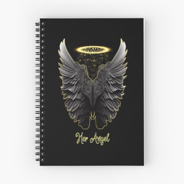 Item preview, Her Angel - Black angel wings with halo designed and sold by SteampunkMoai.