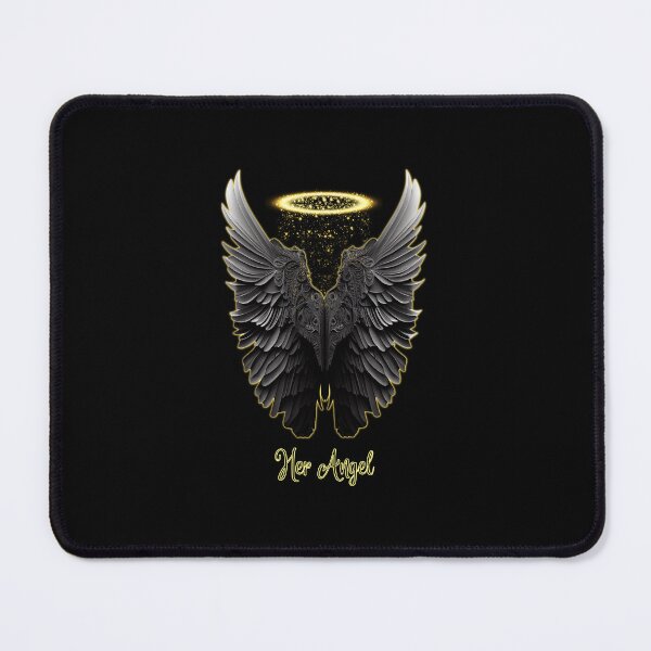Item preview, Her Angel - Black angel wings with halo designed and sold by SteampunkMoai.