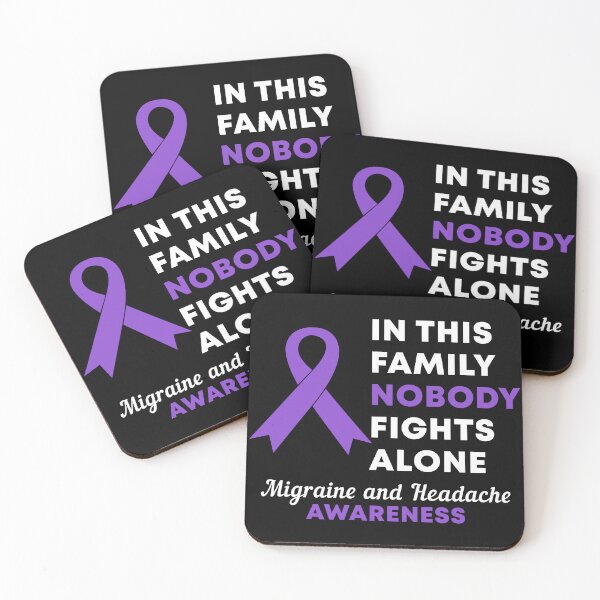 Item preview, In This Family Nobody Fights Alone Migraine and Headache Awareness designed and sold by Color-Sparkle.