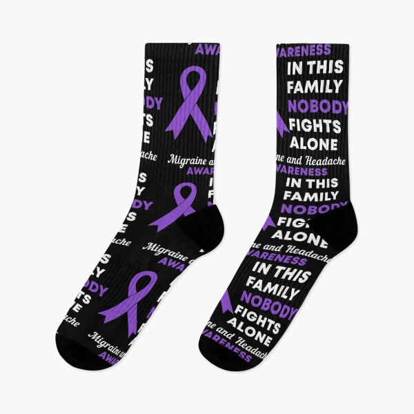 Item preview, In This Family Nobody Fights Alone Migraine and Headache Awareness designed and sold by Color-Sparkle.