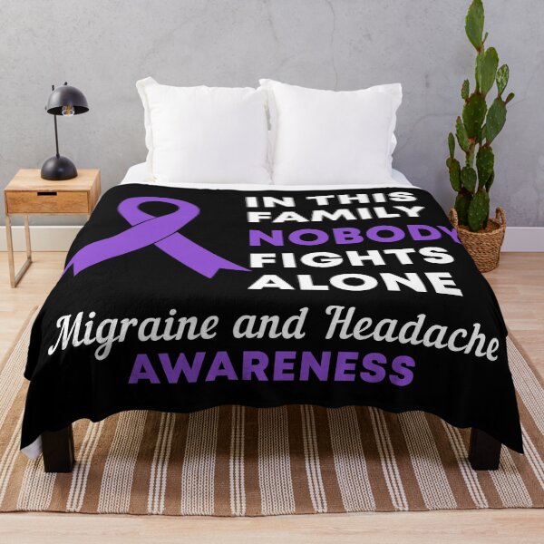 Item preview, In This Family Nobody Fights Alone Migraine and Headache Awareness designed and sold by Color-Sparkle.