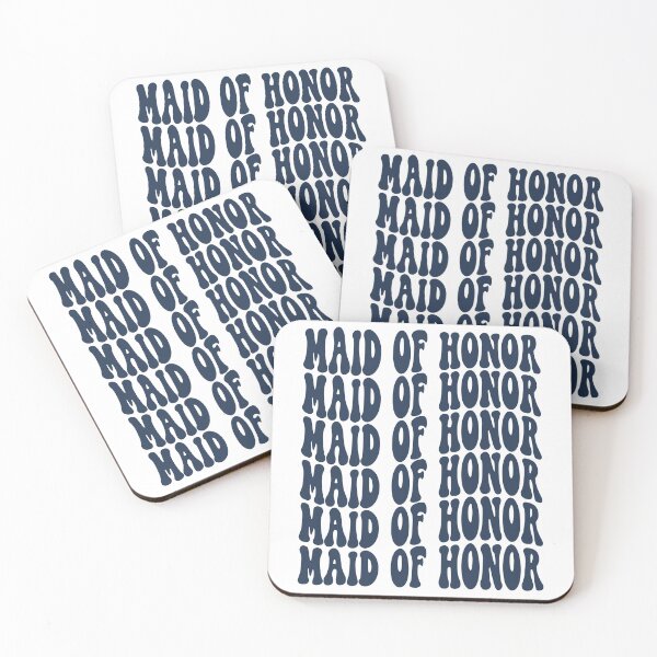 Item preview, Maid Of Honor Navy Blue Retro Graphic Bridal Party Gifts for Bachelorette Party designed and sold by mysticblvd.