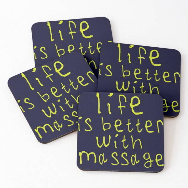 Item preview, Life is better with massage designed and sold by kinpirks.