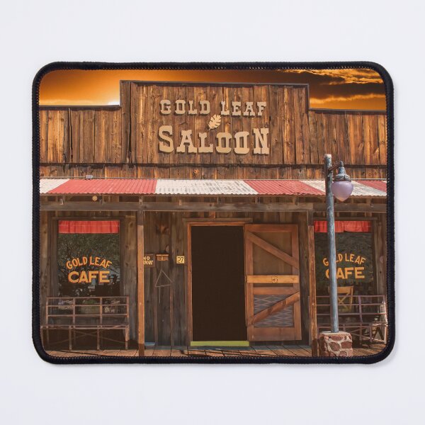 Item preview, Sunset at Gold Leaf Saloon designed and sold by Nomadic Spirit Studios.
